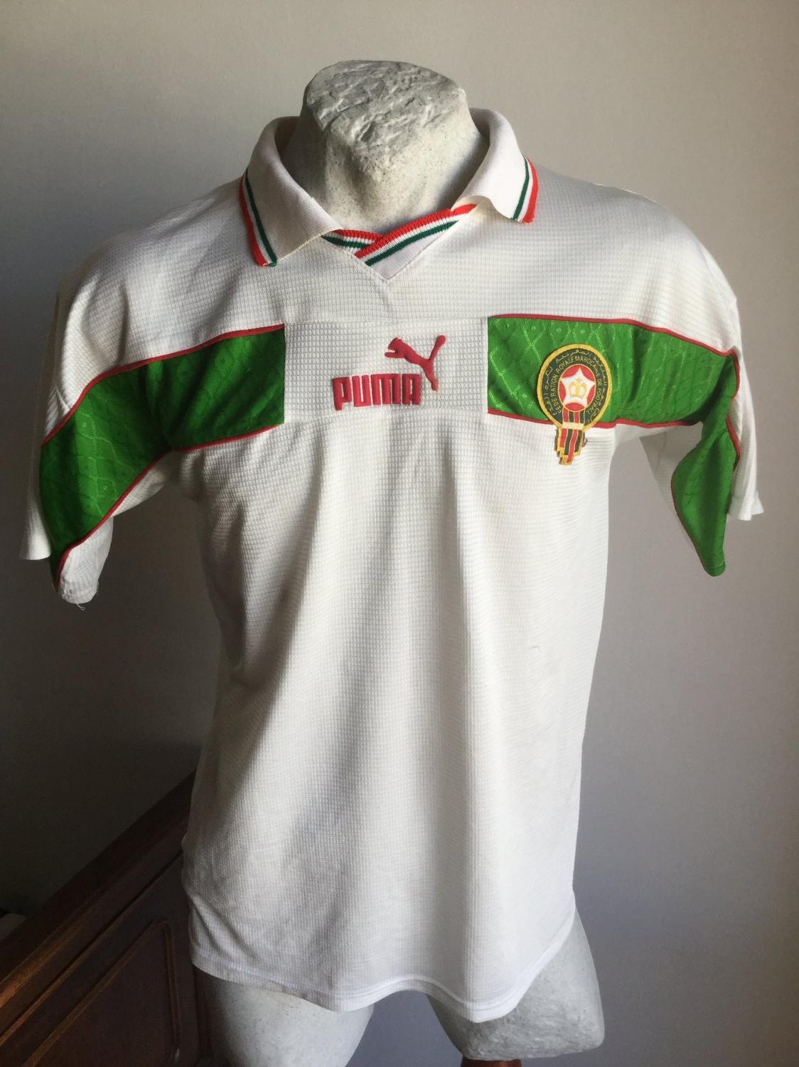 maillot équipe de maroc réplique 1997-1998 rétro