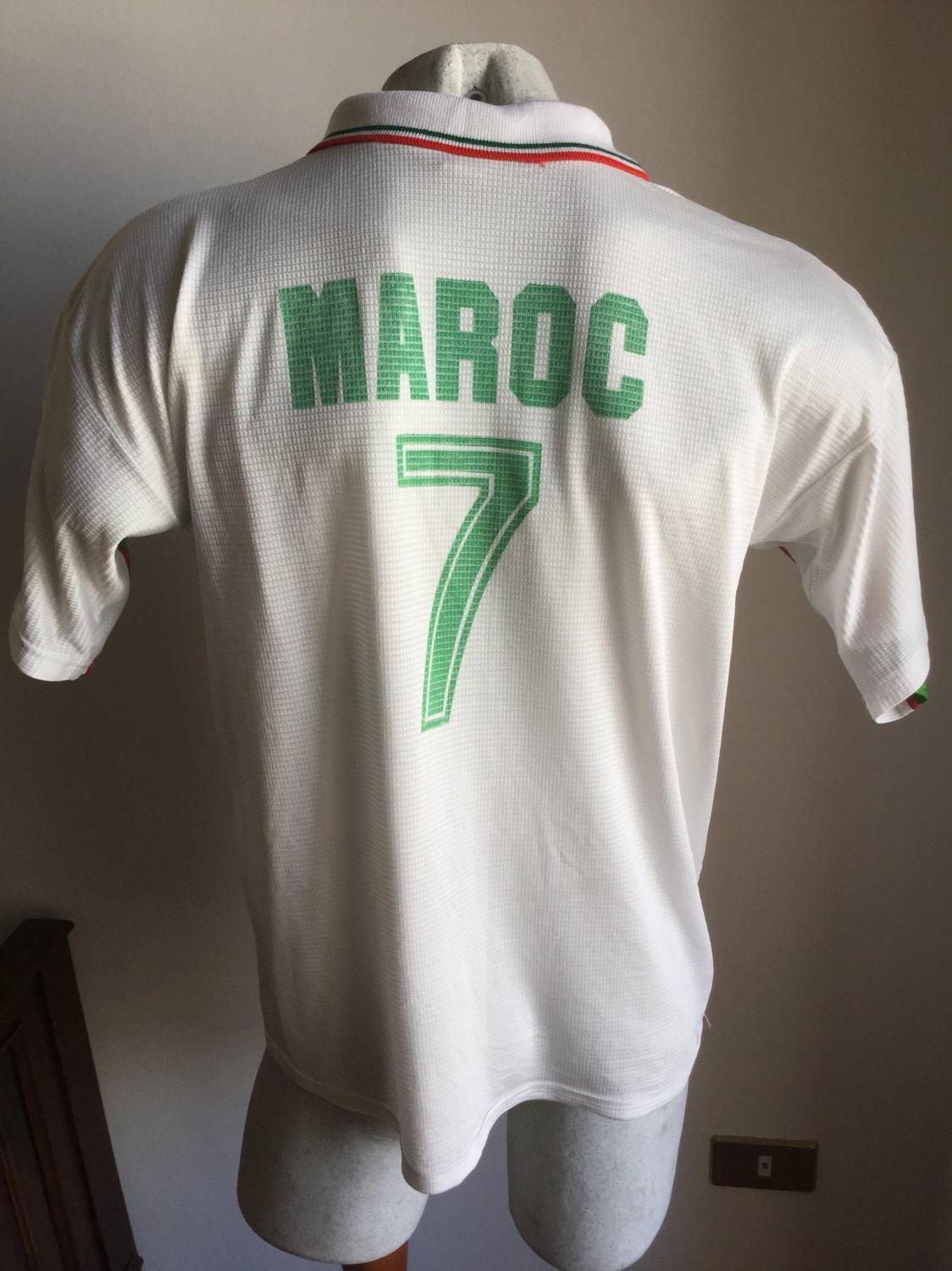 maillot équipe de maroc réplique 1997-1998 rétro