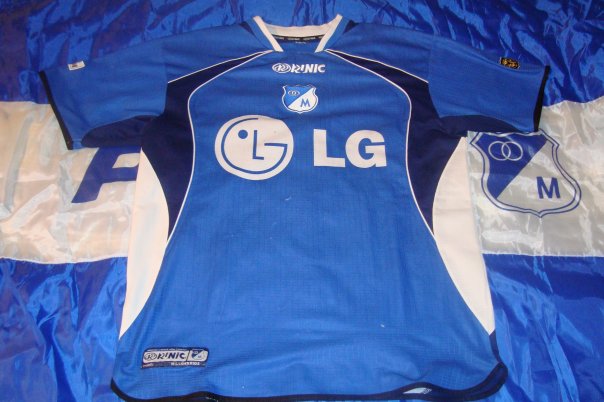 maillot équipe de millonarios domicile 2003-2004 rétro