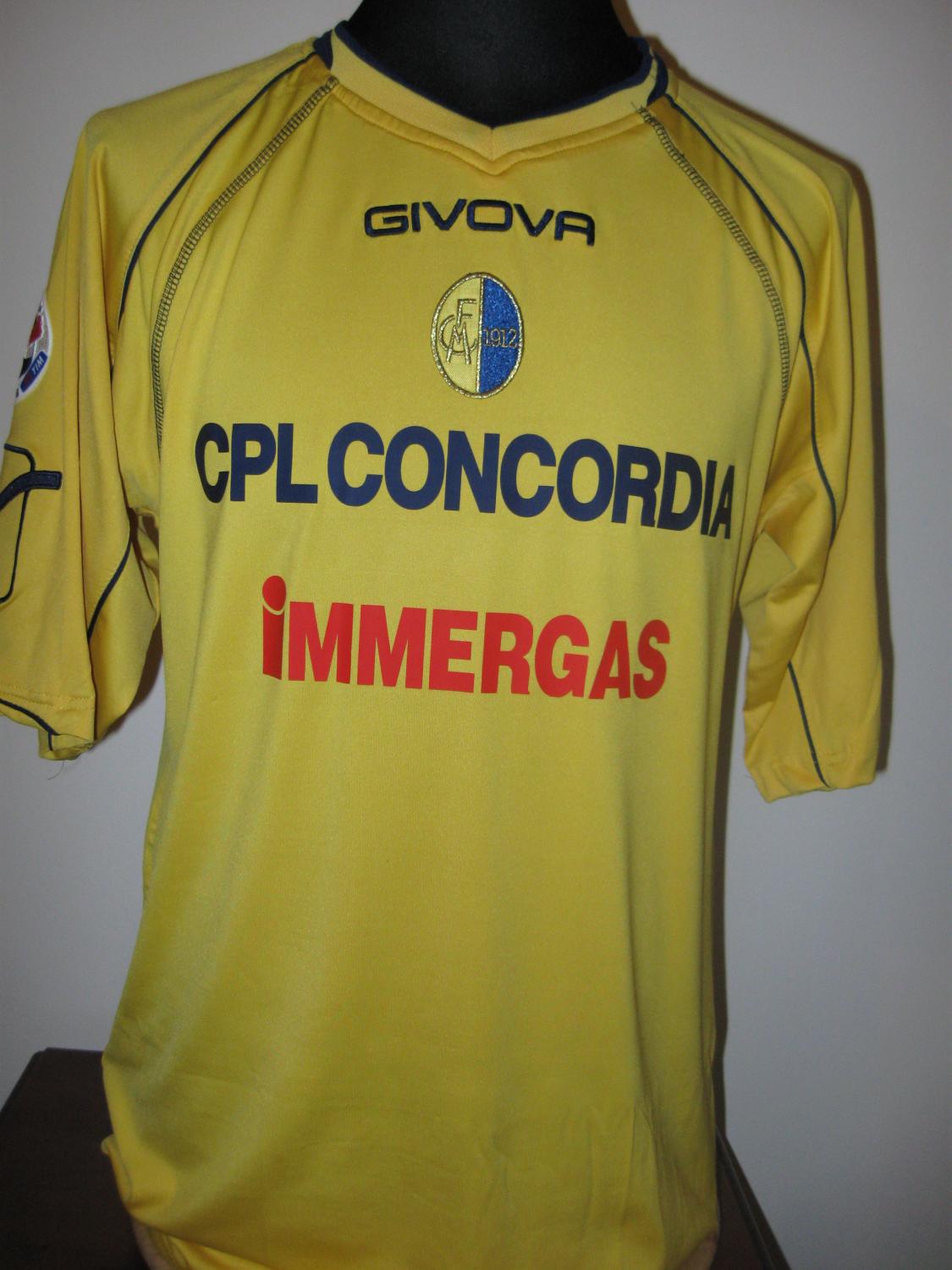 maillot équipe de modène fc domicile 2009-2010 rétro