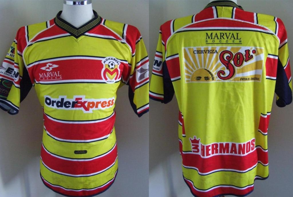 maillot équipe de monarcas morelia domicile 2000 pas cher