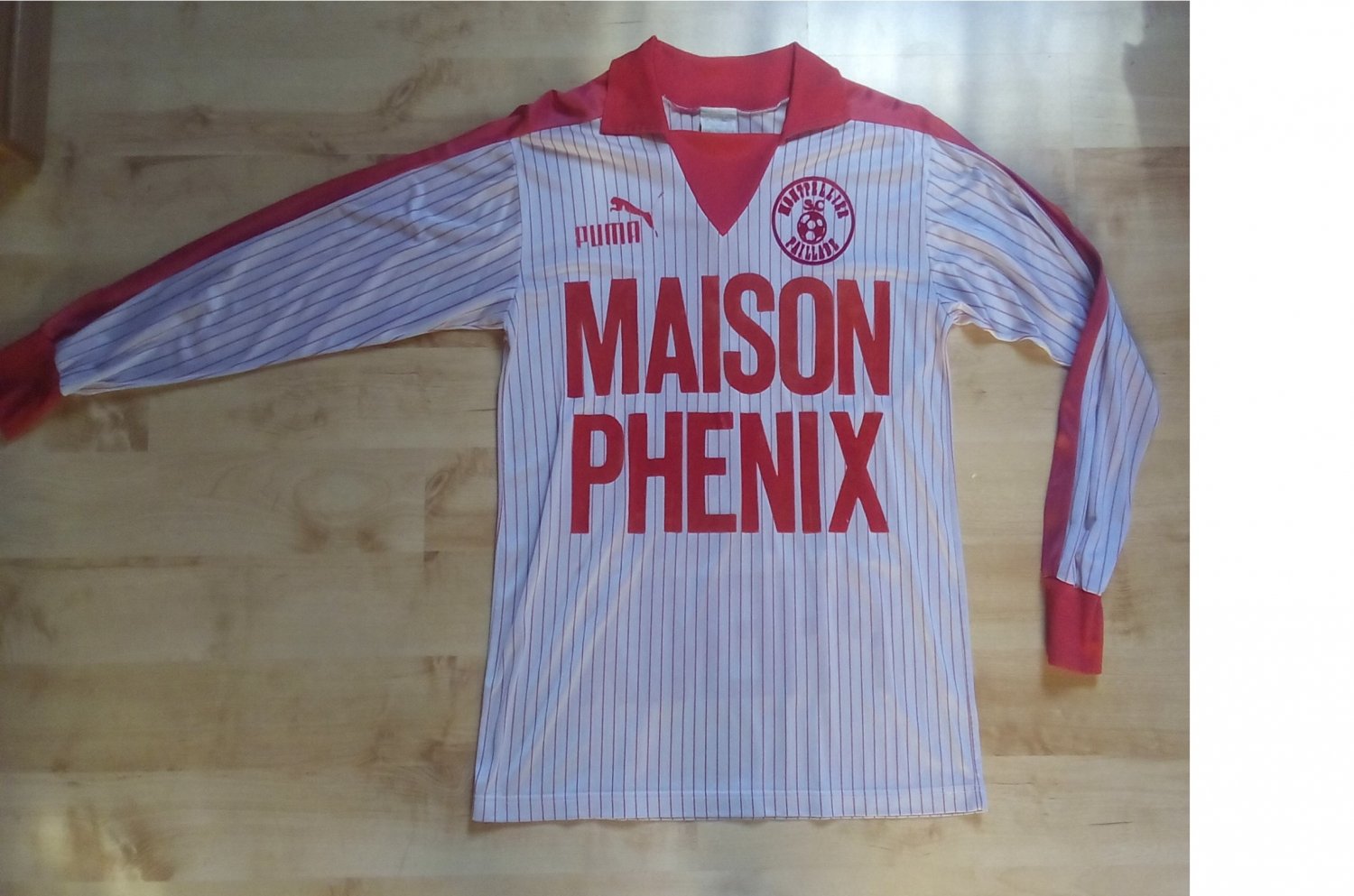 maillot équipe de montpellier hsc domicile 1984-1985 pas cher