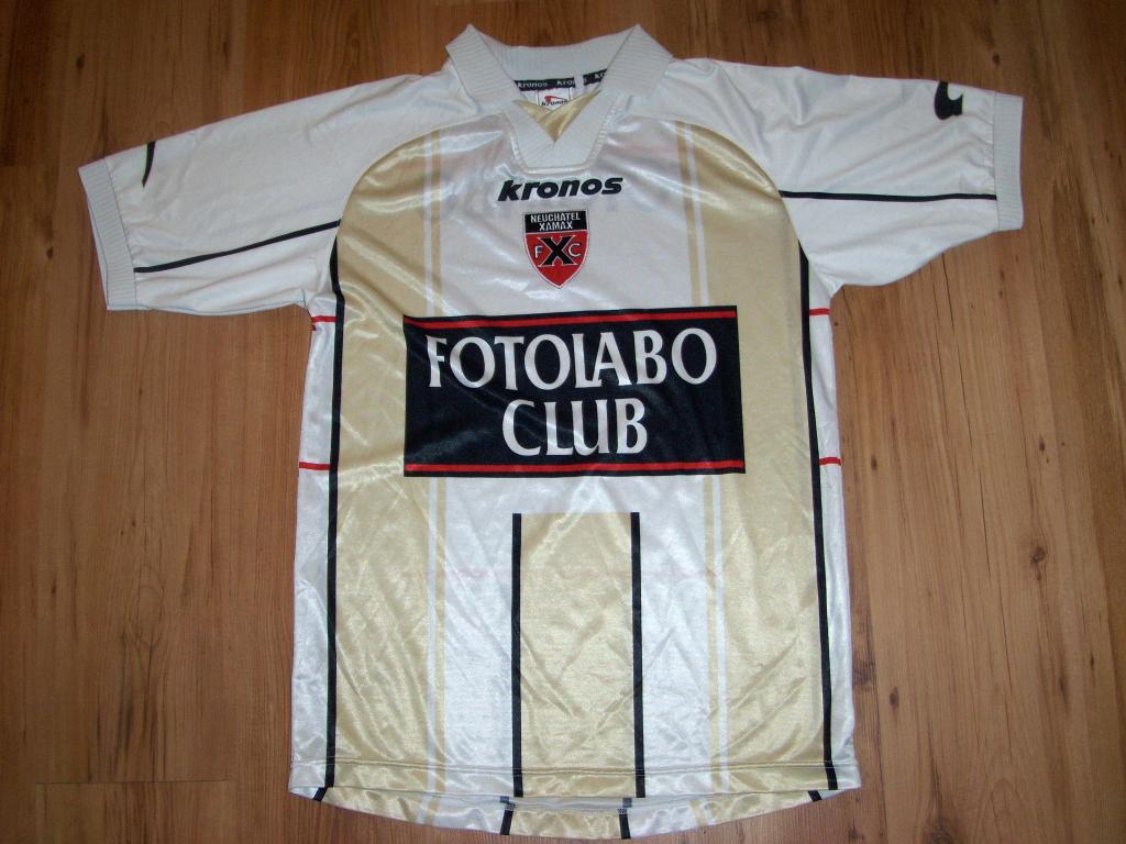 maillot équipe de neuchatel xamax exterieur 2000-2001 rétro