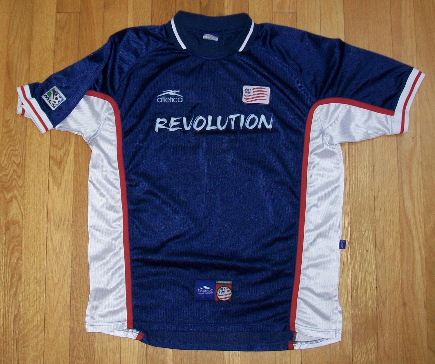 maillot équipe de new england revolution domicile 2000-2001 rétro