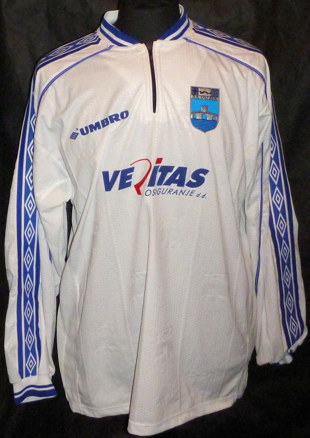 maillot équipe de nk osijek domicile 1999-2000 rétro