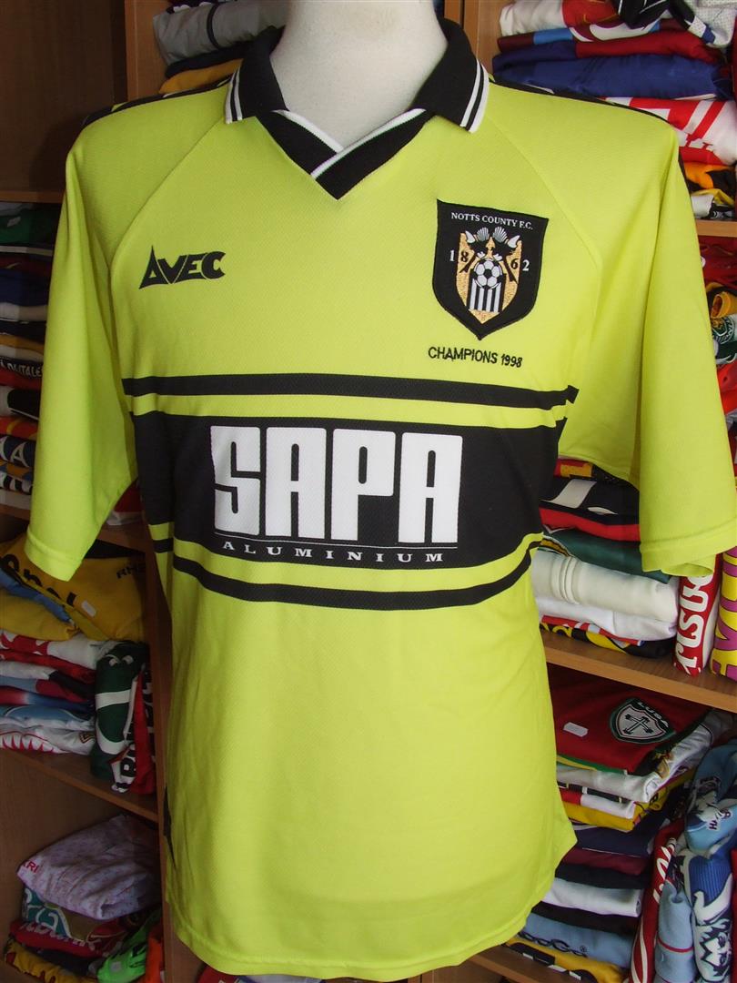 maillot équipe de notts county third 1998-1999 pas cher