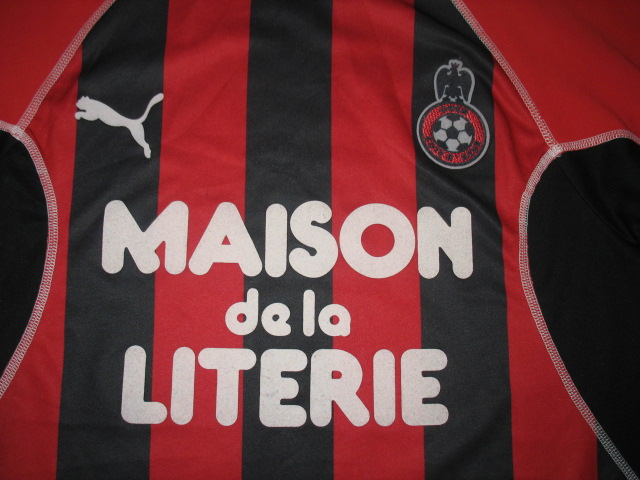 maillot équipe de ogc nice domicile 2002-2003 pas cher