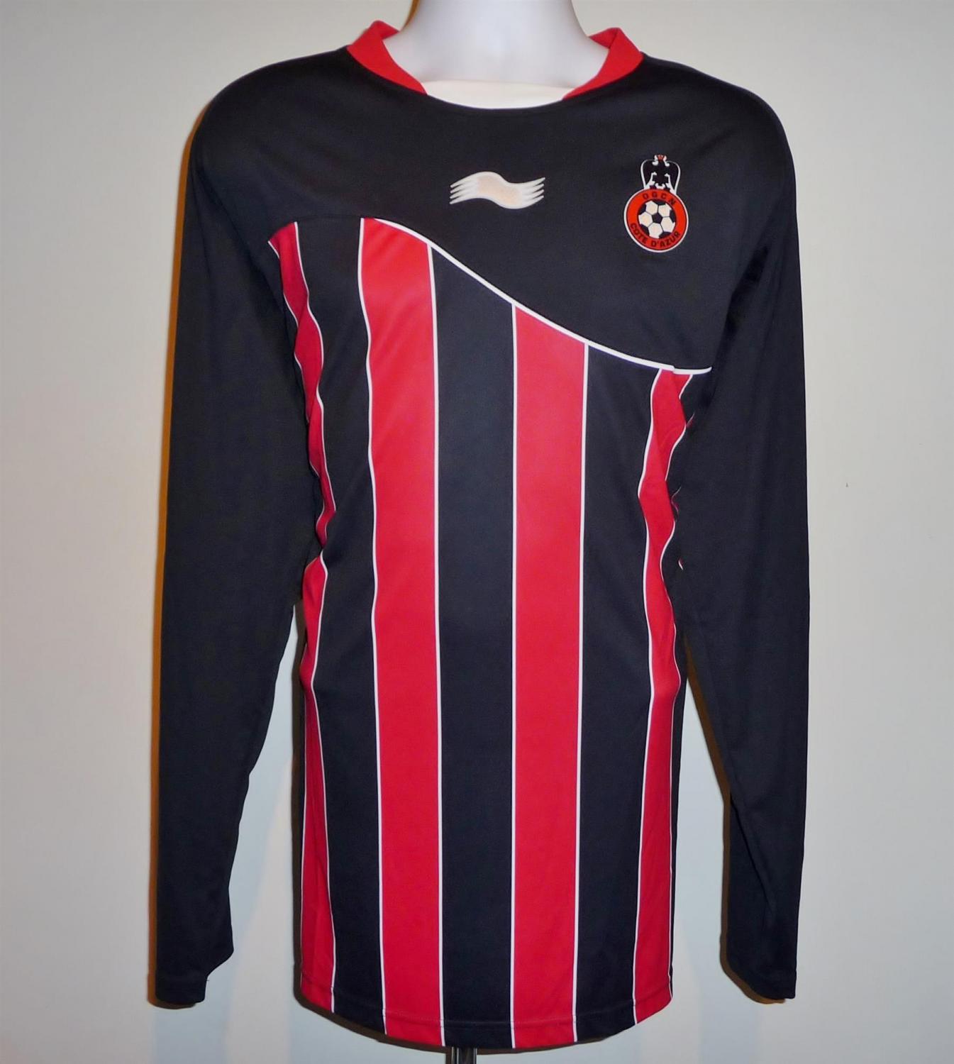 maillot équipe de ogc nice domicile 2011-2012 rétro