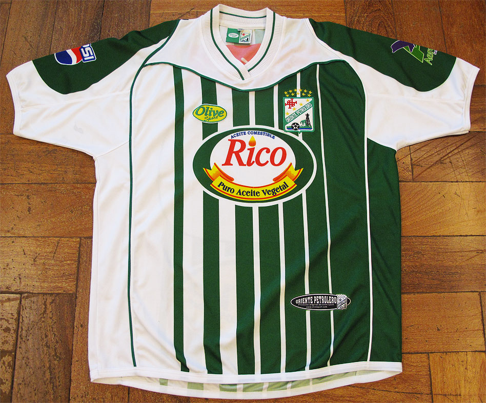 maillot équipe de oriente petrolero domicile 2005 rétro