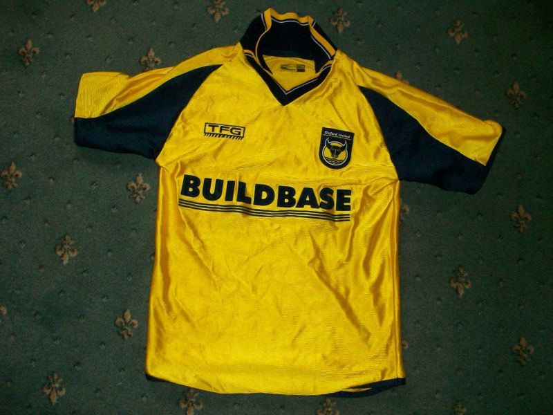 maillot équipe de oxford united fc domicile 2001-2003 rétro