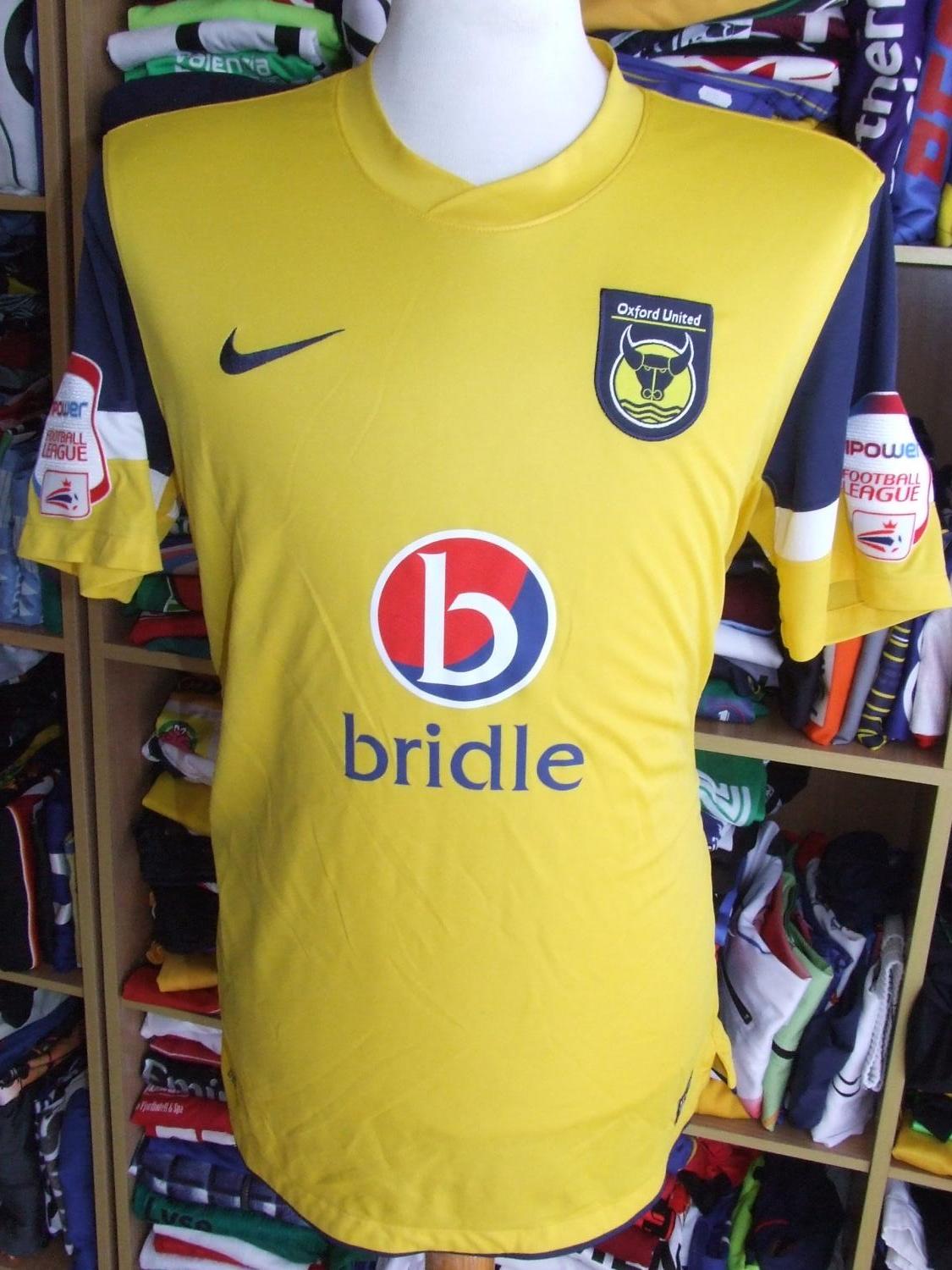 maillot équipe de oxford united fc domicile 2011-2012 rétro