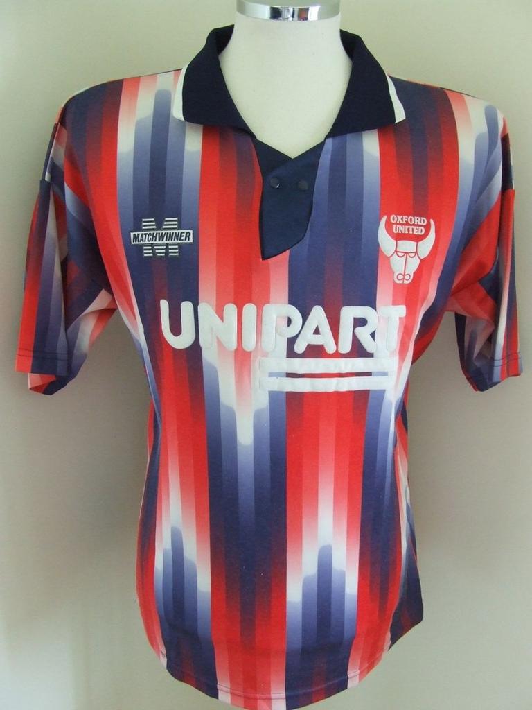 maillot équipe de oxford united fc exterieur 1993-1994 rétro
