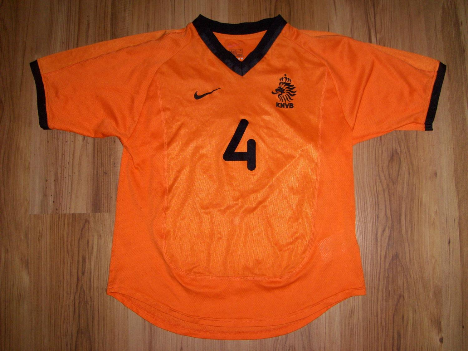 maillot équipe de pays-bas domicile 2000-2002 pas cher