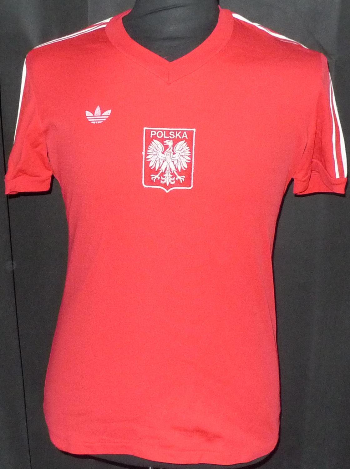 maillot équipe de pologne exterieur 1974-1976 rétro