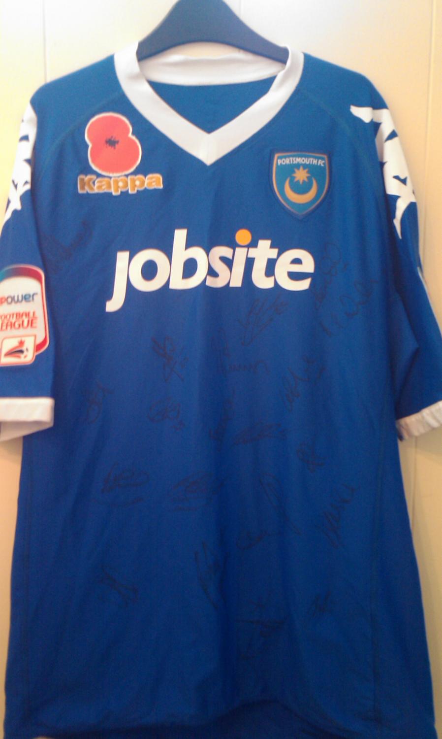 maillot équipe de portsmouth domicile 2010-2011 rétro