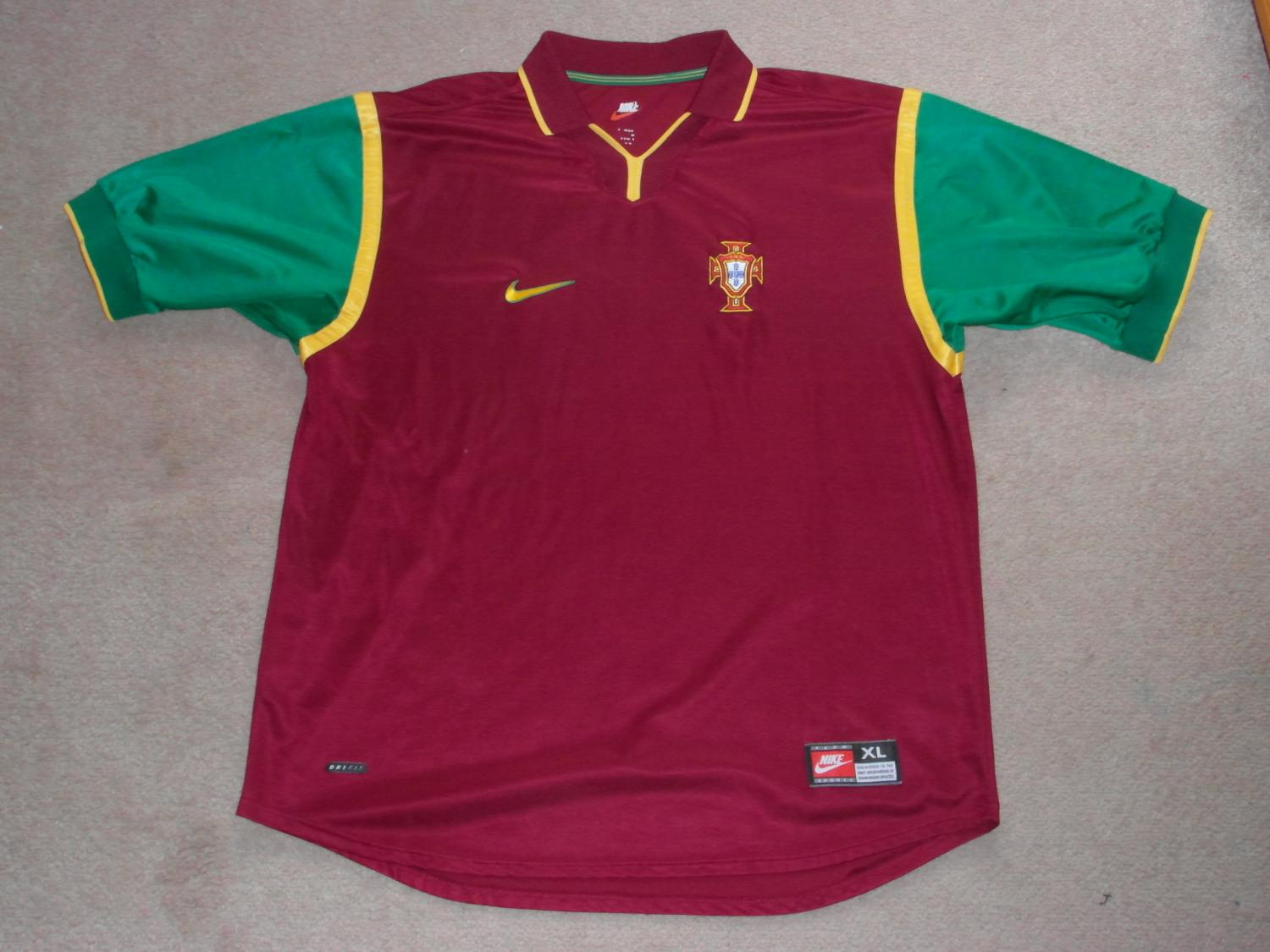 maillot équipe de portugal domicile 1998-1999 pas cher