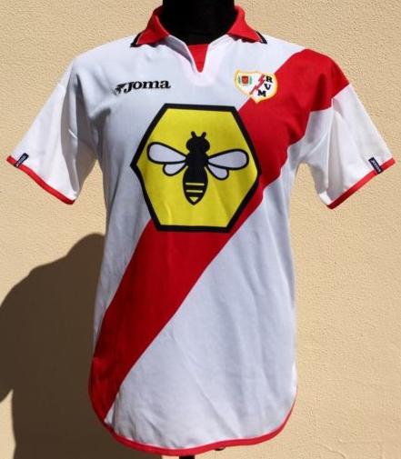 maillot équipe de rayo vallecano domicile 2001-2002 pas cher