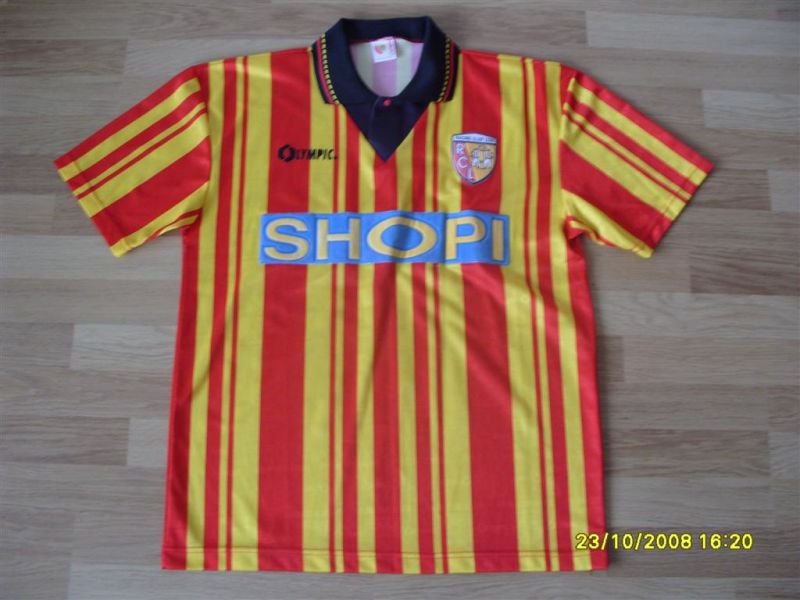 maillot équipe de rc lens domicile 1994-1996 rétro