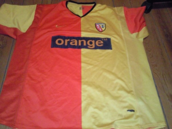 maillot équipe de rc lens domicile 2001-2003 rétro