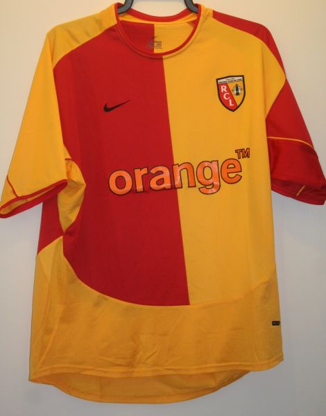 maillot équipe de rc lens domicile 2003-2004 pas cher