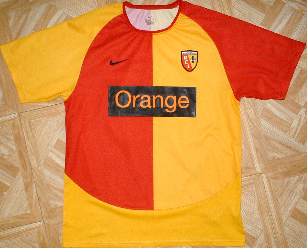 maillot équipe de rc lens domicile 2004-2005 pas cher