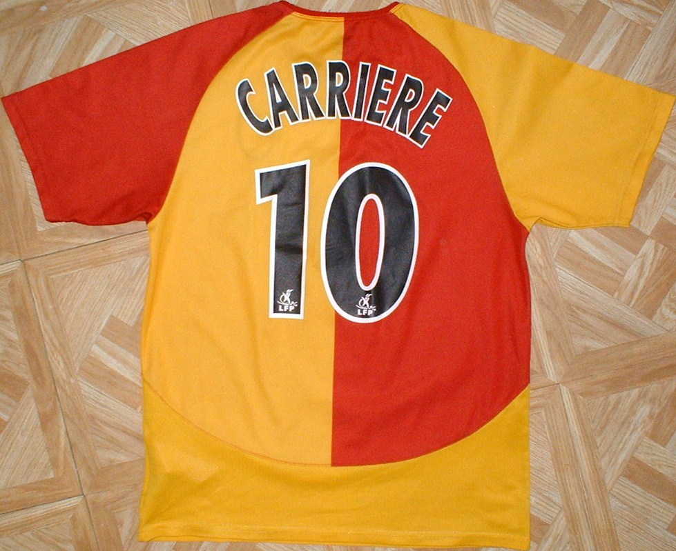 maillot équipe de rc lens domicile 2004-2005 pas cher