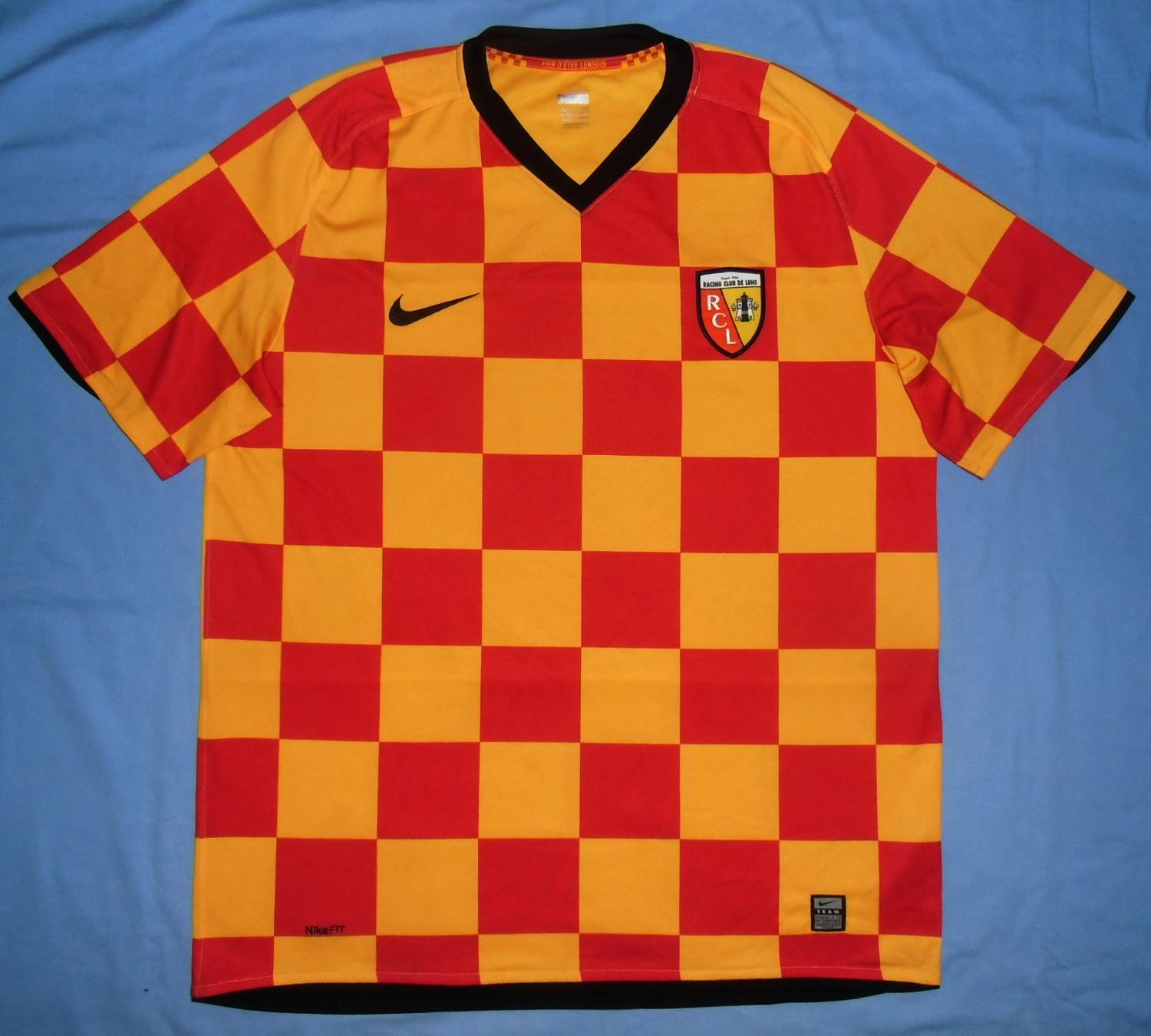 maillot équipe de rc lens domicile 2008-2009 pas cher