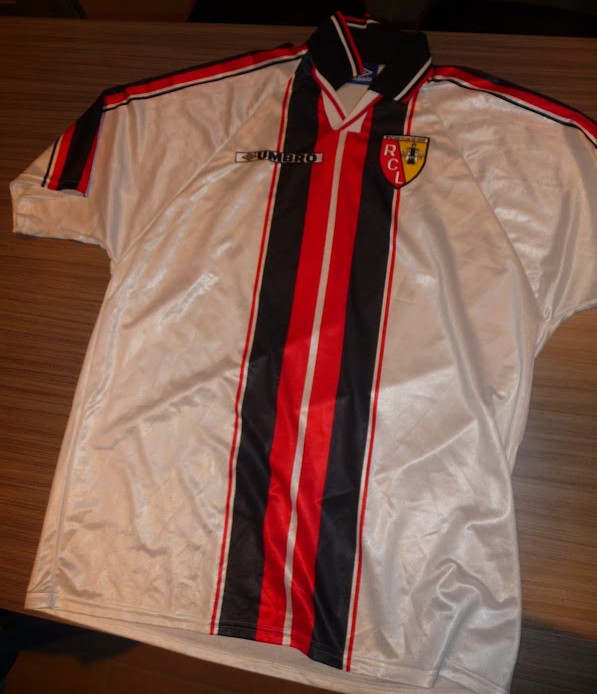 maillot équipe de rc lens exterieur 1998-1999 rétro