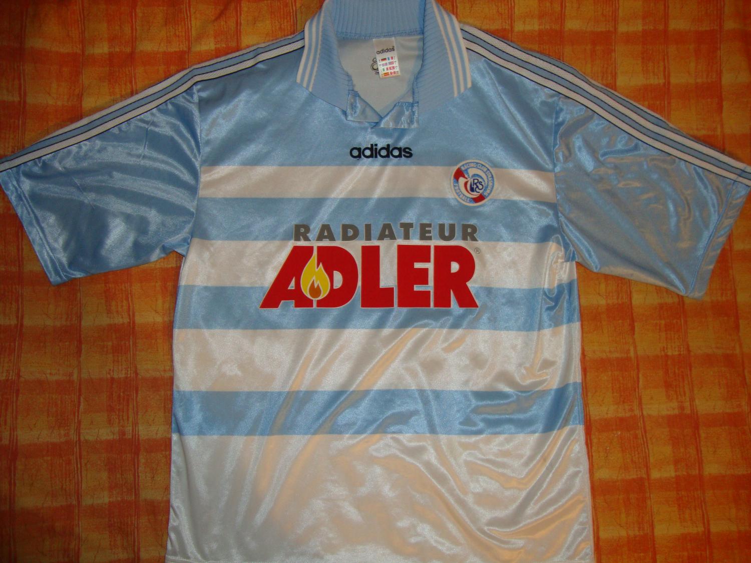 maillot équipe de rc strasbourg alsace domicile 1997-1998 pas cher