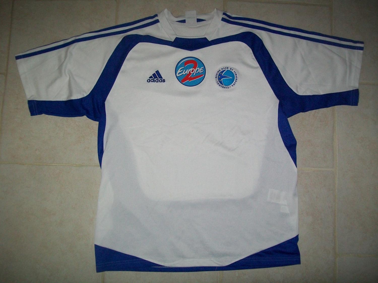 maillot équipe de rc strasbourg alsace exterieur 2004-2005 rétro