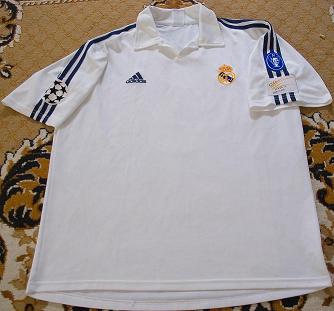 maillot équipe de real madrid réplique 2002 pas cher