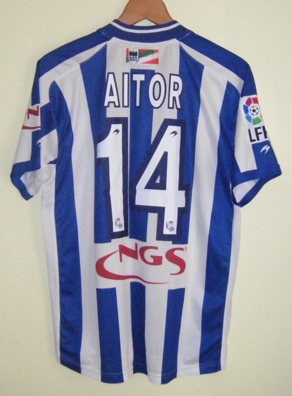 maillot équipe de real sociedad domicile 2006-2007 rétro maillot équipe de real sociedad domicile 2006-2007 rétro