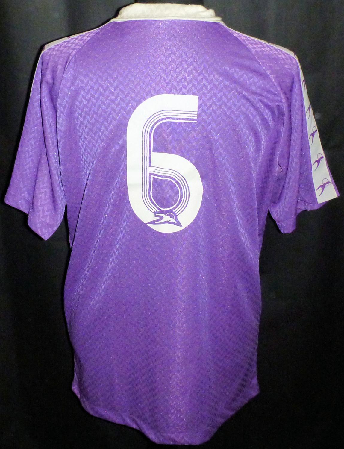 maillot équipe de real valladolid exterieur 1990-1991 rétro maillot équipe de real valladolid exterieur 1990-1991 rétro