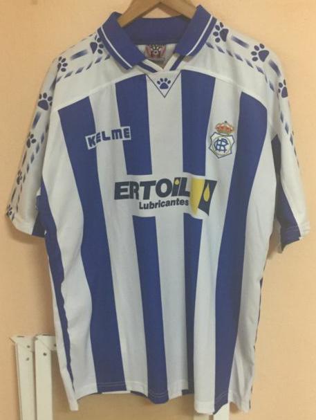 maillot équipe de recreativo de huelva domicile 1996-1997 pas cher