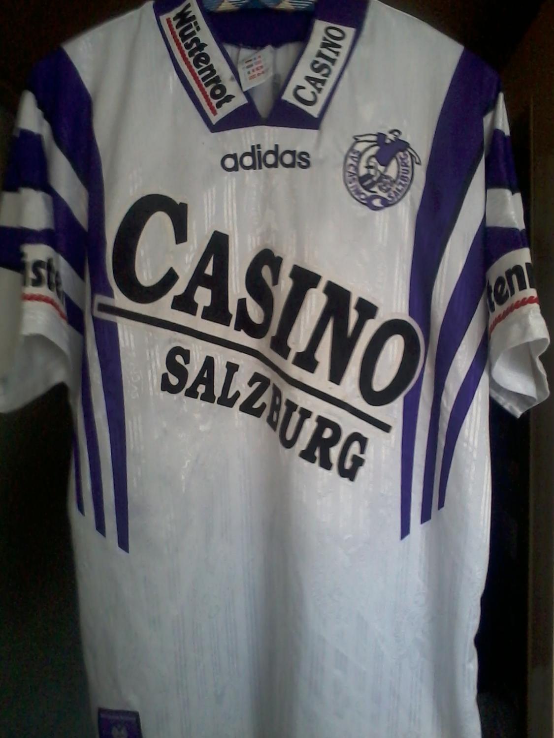 maillot équipe de red bull salzburgo domicile 1996-1997 rétro