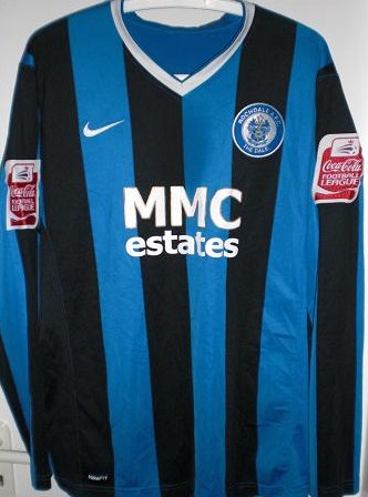 maillot équipe de rochdale afc domicile 2008-2009 rétro