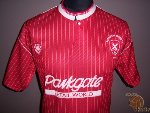 maillot équipe de rotherham united fc domicile 1988-1989 rétro