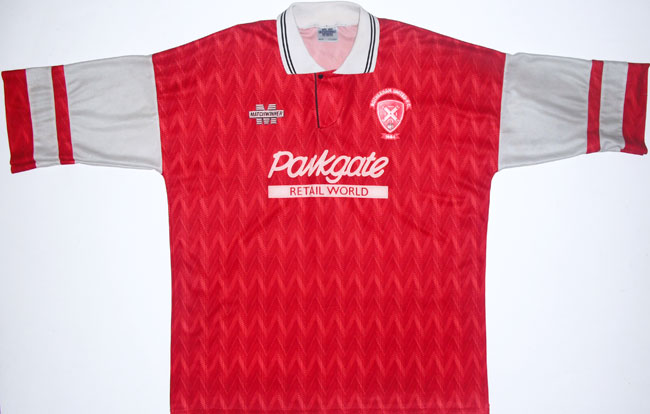 maillot équipe de rotherham united fc domicile 1993-1995 rétro