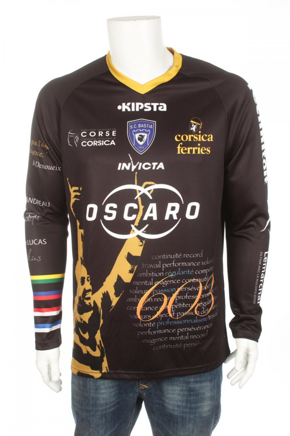 maillot équipe de sc bastia gardien 2013-2014 rétro