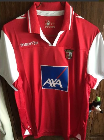 maillot équipe de sc braga domicile 2012-2013 rétro