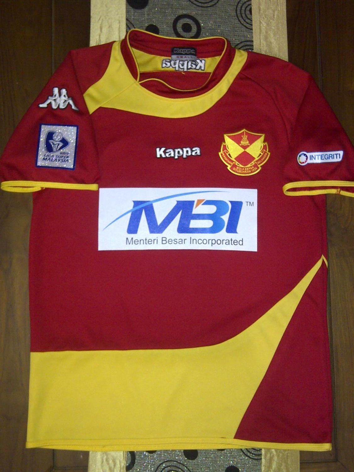 maillot équipe de selangor fa domicile 2012 rétro