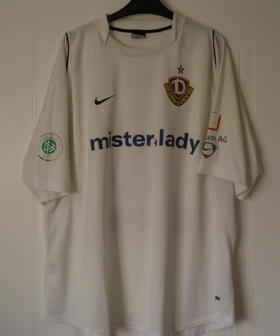 maillot équipe de sg dynamo dresde exterieur 2007-2008 rétro