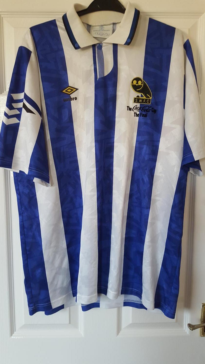 maillot équipe de sheffield wednesday domicile 1993 pas cher