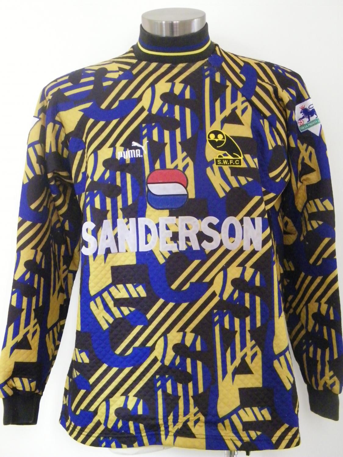 maillot équipe de sheffield wednesday gardien 1995-1997 pas cher
