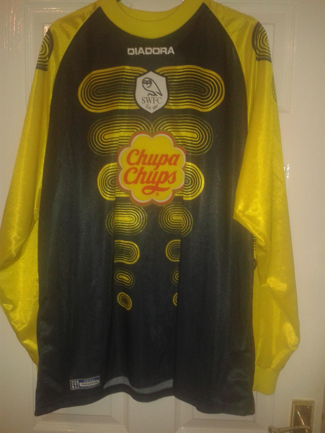 maillot équipe de sheffield wednesday gardien 2001-2003 pas cher
