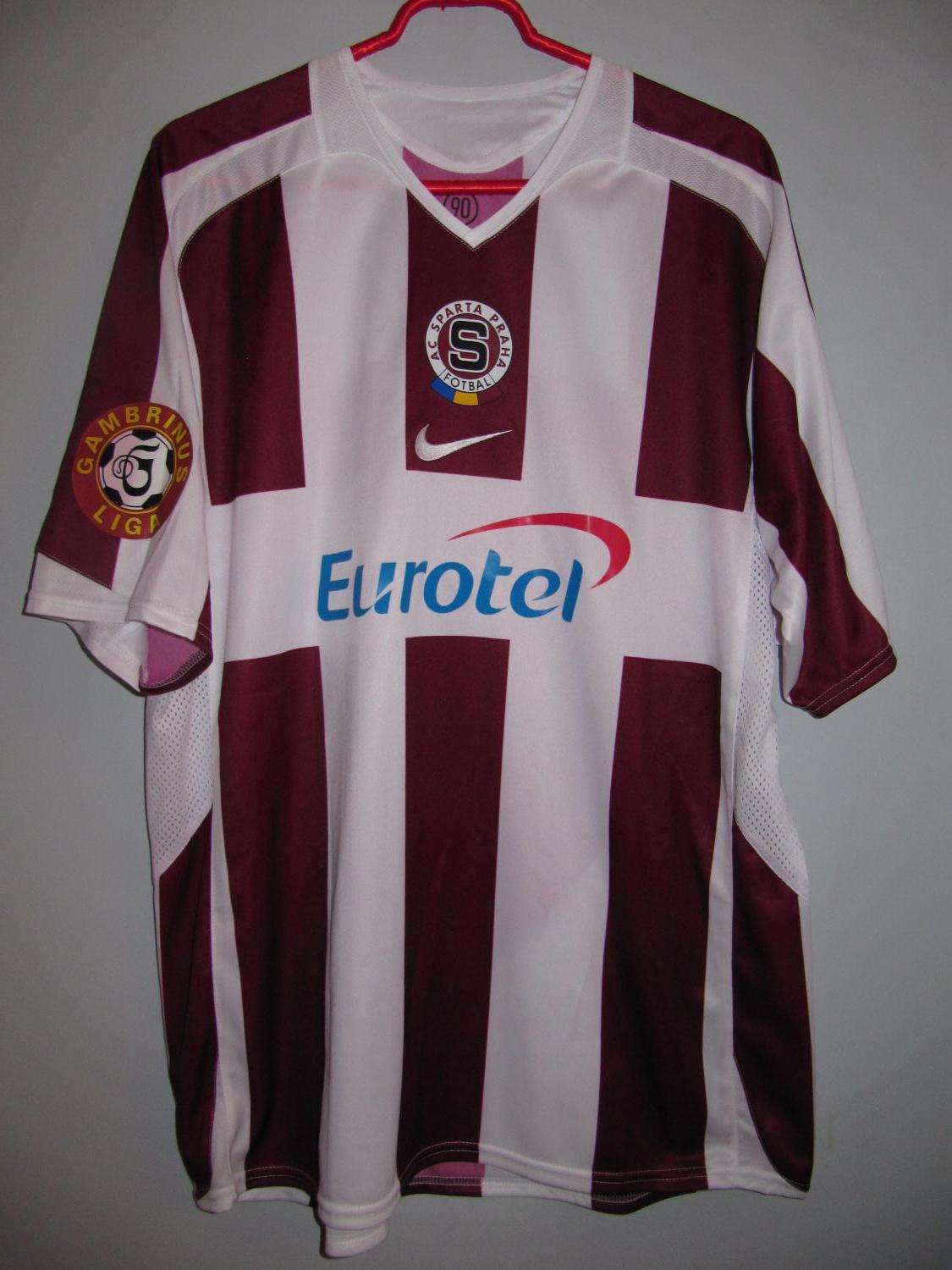 maillot équipe de sparta prague exterieur 2005-2007 rétro