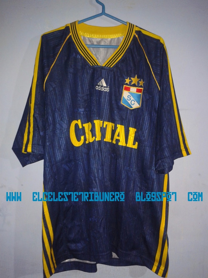maillot équipe de sporting cristal exterieur 1998 rétro