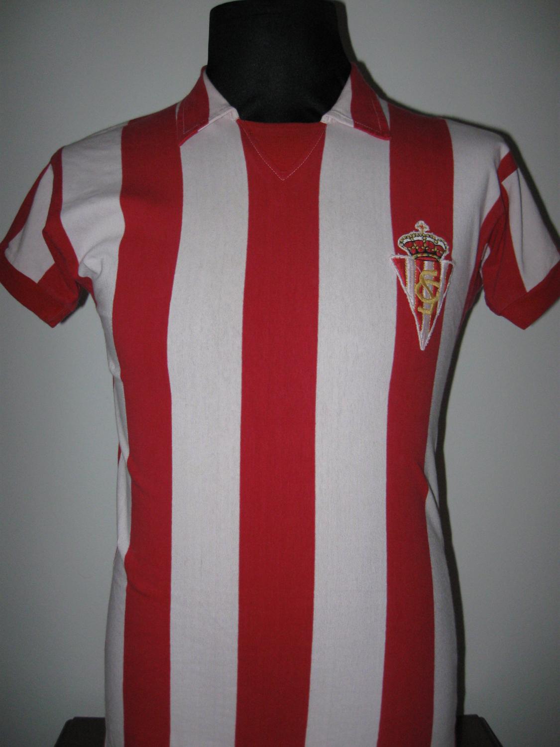 maillot équipe de sporting de gijón domicile 1978 rétro