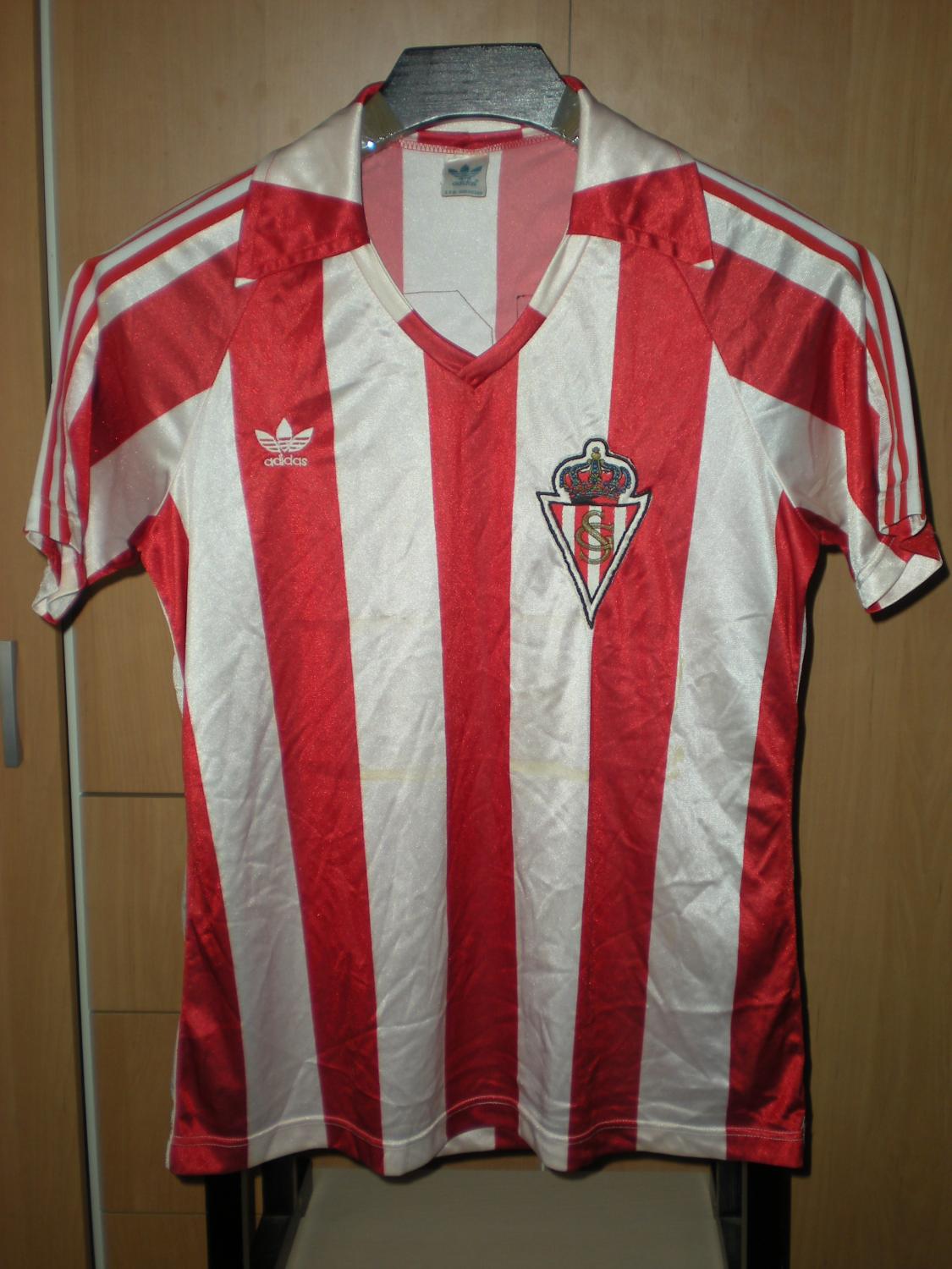 maillot équipe de sporting de gijón domicile 1982-1986 rétro