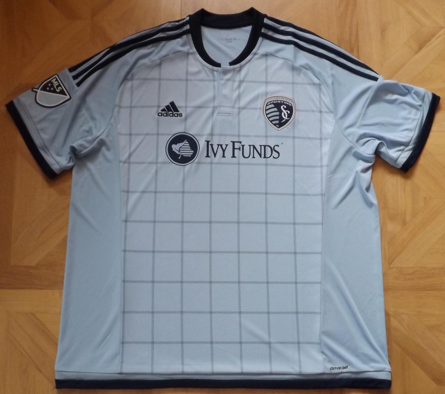 maillot équipe de sporting kansas city domicile 2015-2017 rétro